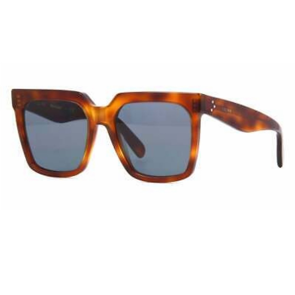 CELINE PARIS CL40055I 53V HAVANA/BLUE LENS AUTHENTIC SUNGLASSES 55-18